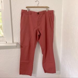 🐃Almost Like New- 40x32 Salmon-Red Chinos